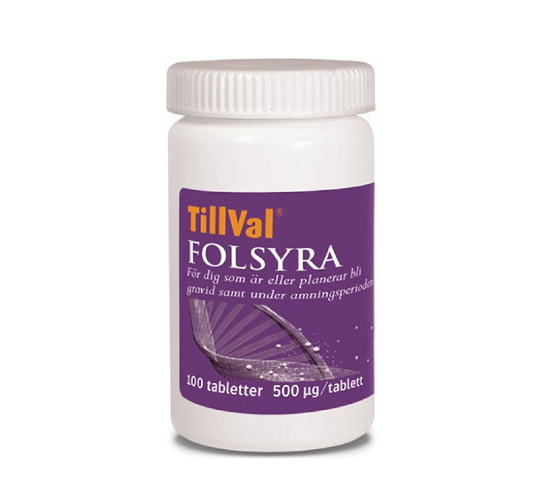  TillVal Folsyra 100 tabletter